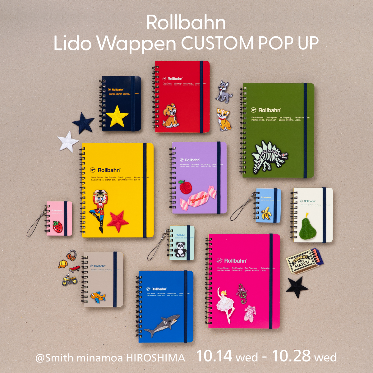 【Rollbahn Lido Wappen CUSTOM POP UP】スミス ミナモア広島